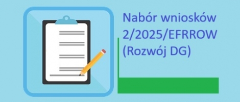 Ogłoszenie o na borze wniosków 2/2025/EFRROW (Rozwój DG)